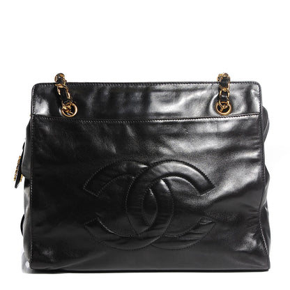 Chanel Lambskin CC Shoulder Bag Black 1 of 8