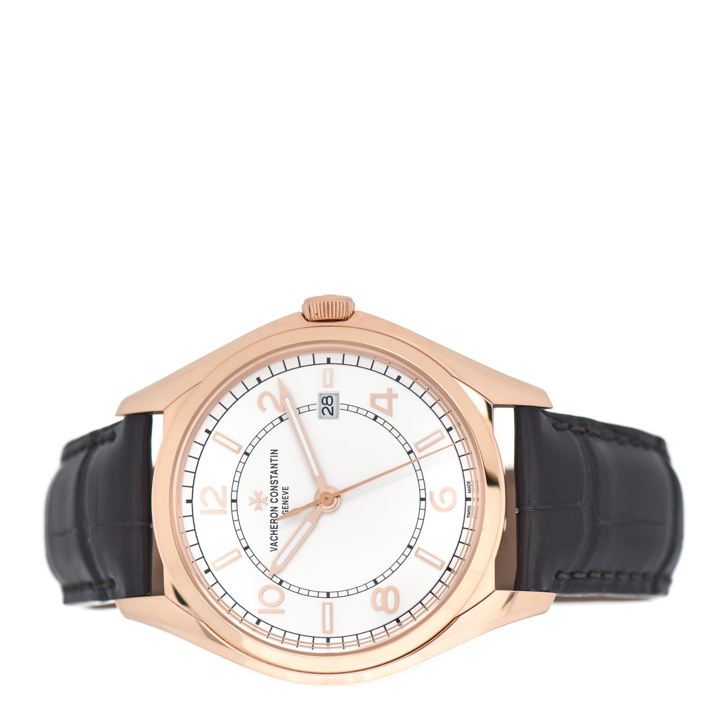 18K Pink Gold Alligator 40mm Fiftysix Automatic Watch 4600E/000R-B441
