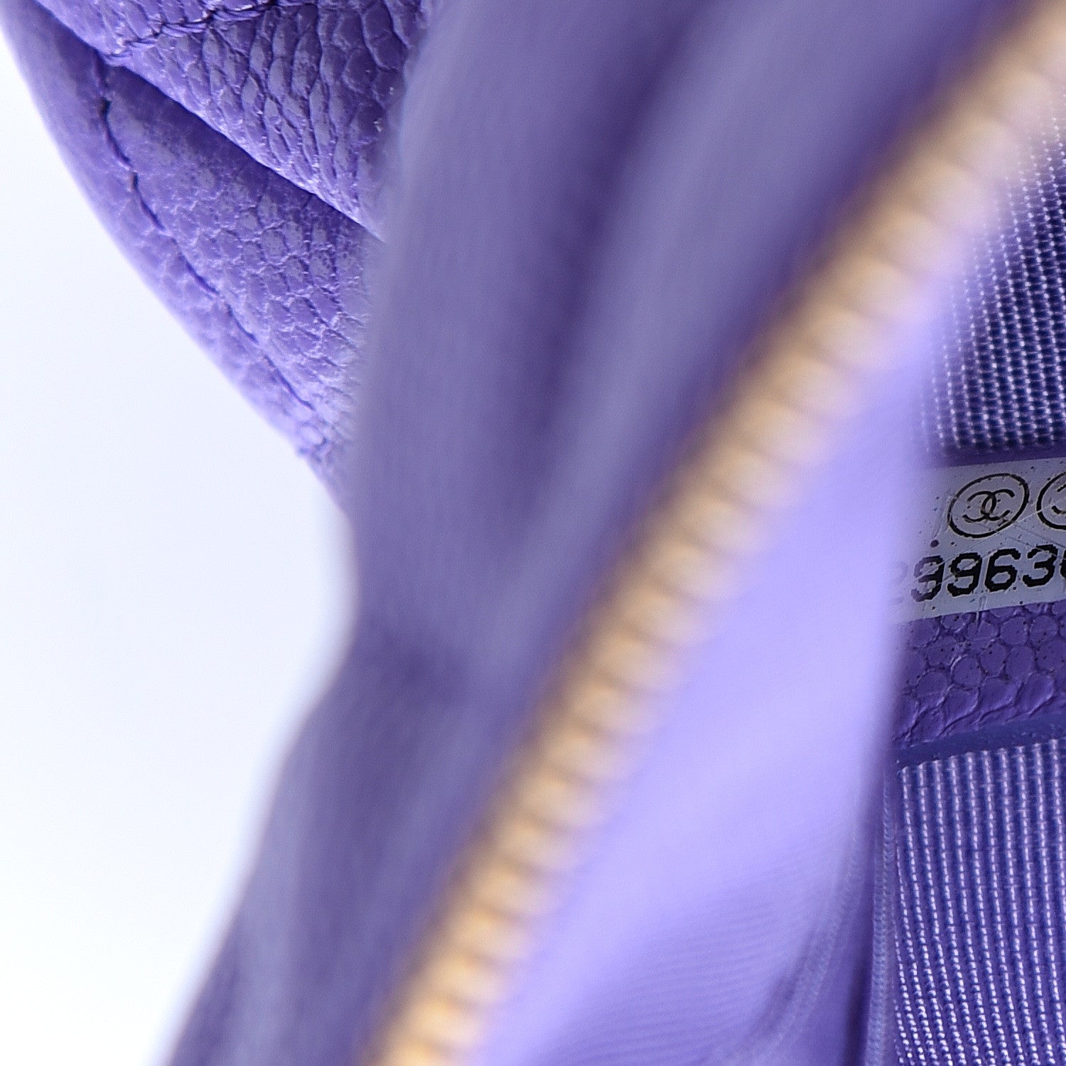 Chanel Caviar Quilted Small Zipped Pouch Purple 6 of 6