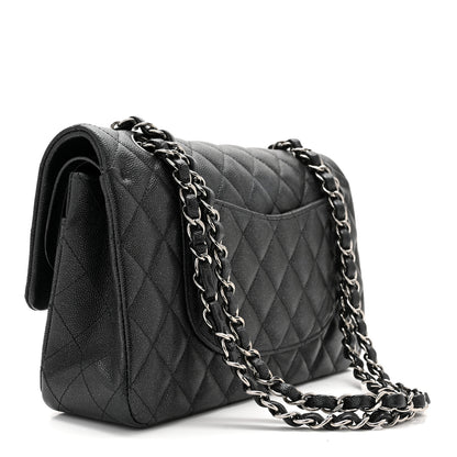Chanel Iridescent Caviar Quilted Medium Double Flap Black 3 of 10