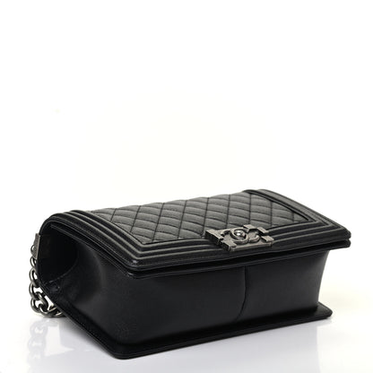 Chanel Caviar Quilted Medium Boy Flap Black 3 of 4