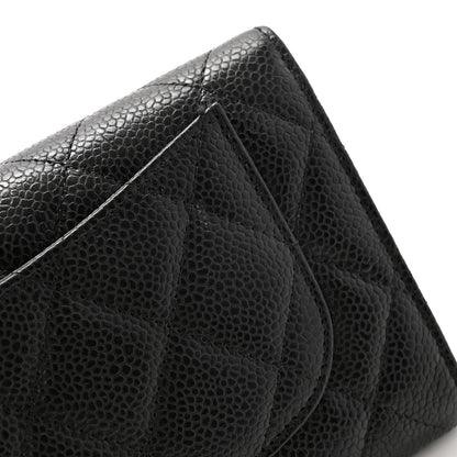 Chanel Caviar Quilted Large Flap Wallet Black 9 of 10