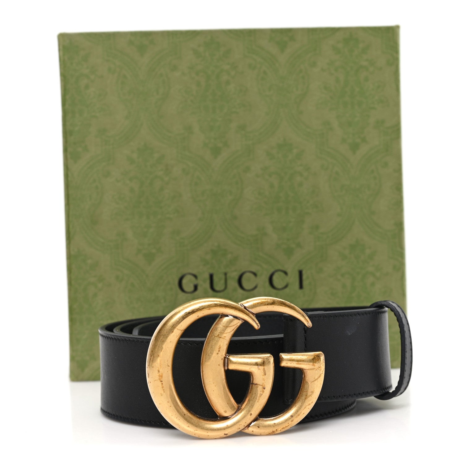 Gucci Calfskin Double G 40mm Belt 85 34 Black 5 of 5