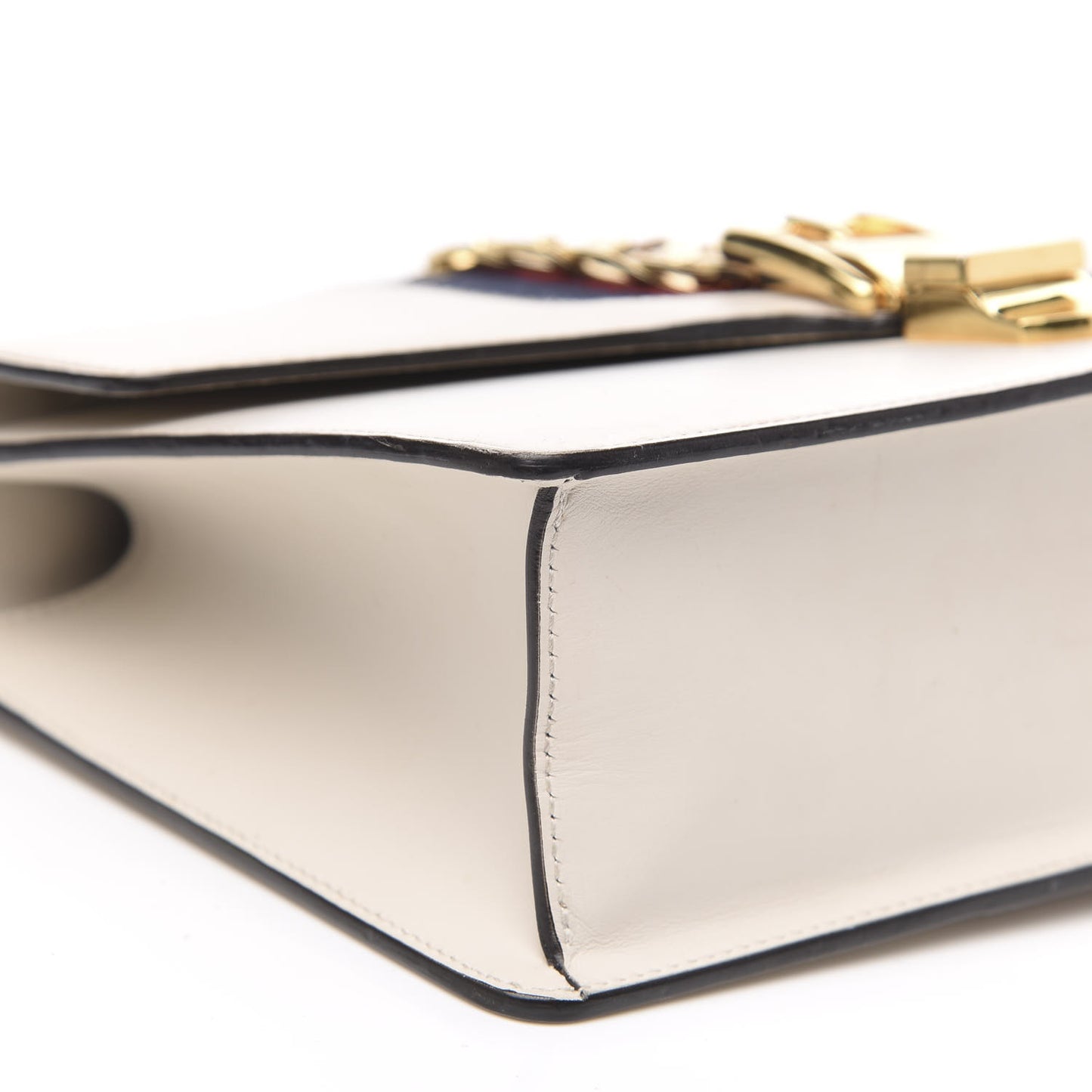 Calfskin Small Sylvie Shoulder Bag Off White