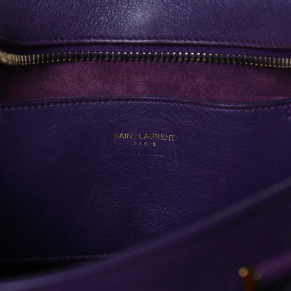 Saint Laurent Calfskin Monogram Baby Cabas Purple 6 of 16