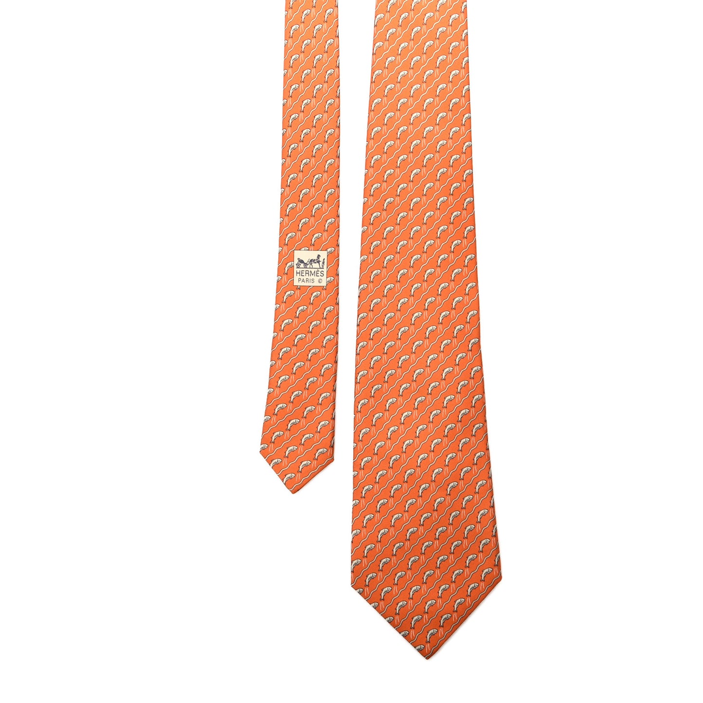 Silk Mens Tie Orange