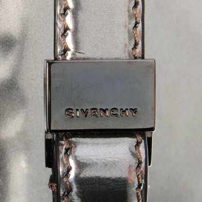 Givenchy Metallic Calfskin Mini Pandora Box Crossbody Bag Gunmetal 9 of 10