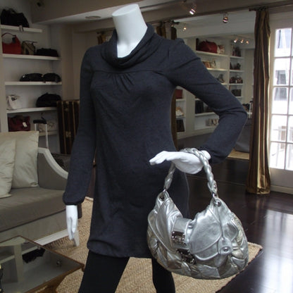 Miu Miu Leather Matelasse Coffer Tote Metallic 2 of 12