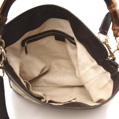 Gucci Monogram Medium Diana Bamboo Shoulder Bag Dark Brown 5 of 11