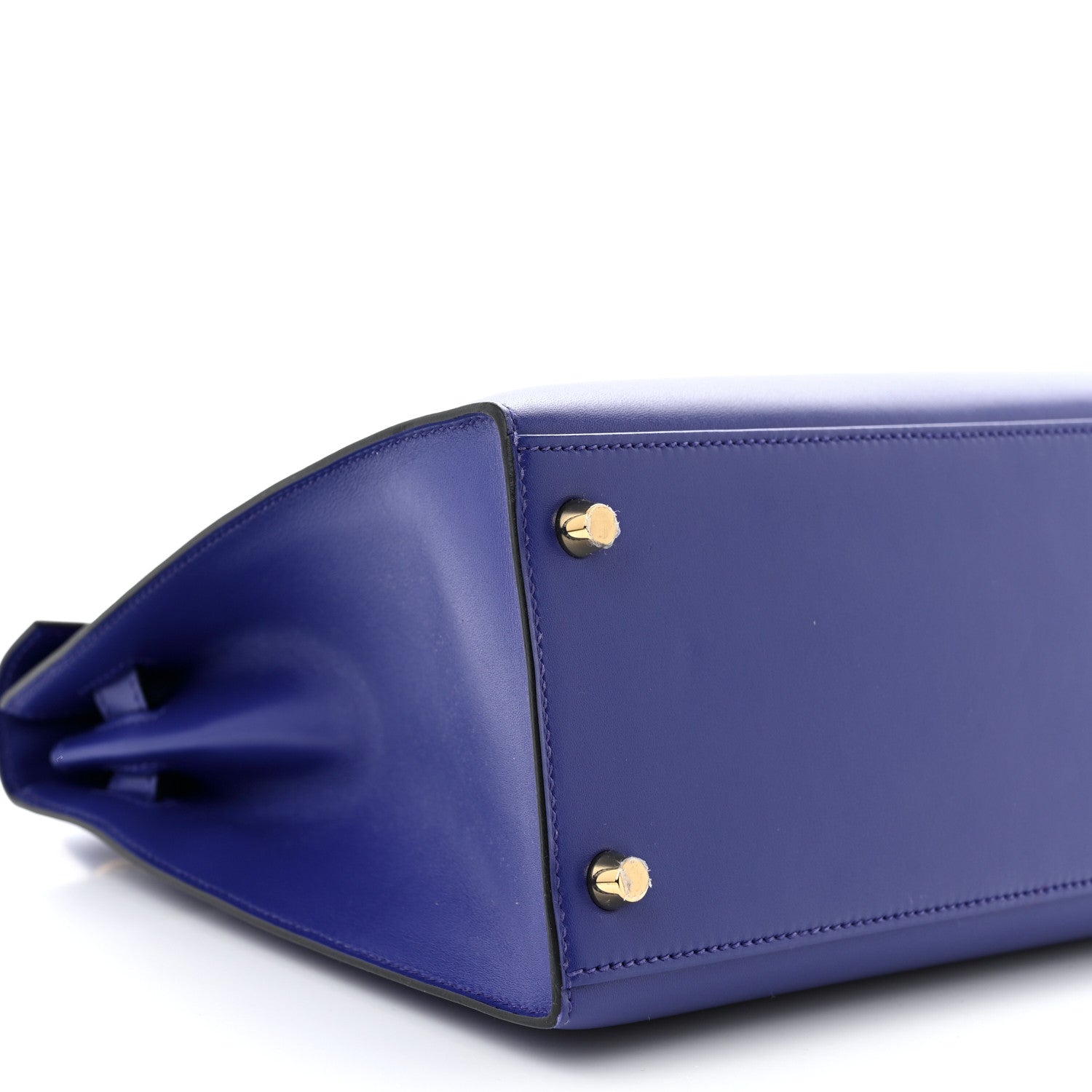 Hermes Tadelakt Kelly Sellier 28 Bleu Electrique 9 of 11