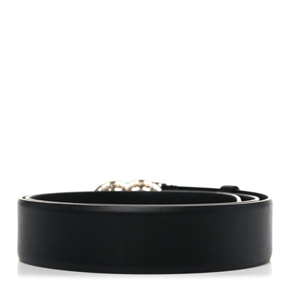 Chanel Pearl Crystal Sparkling Pearls CC Belt 90 36 Black 2 of 8