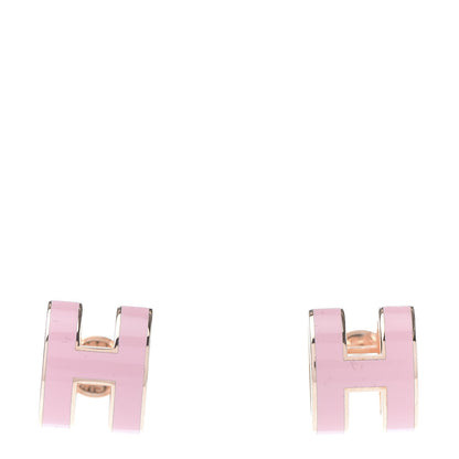 Hermes Rose Gold Lacquered Pop H Earrings Rose Dragee 1 of 6