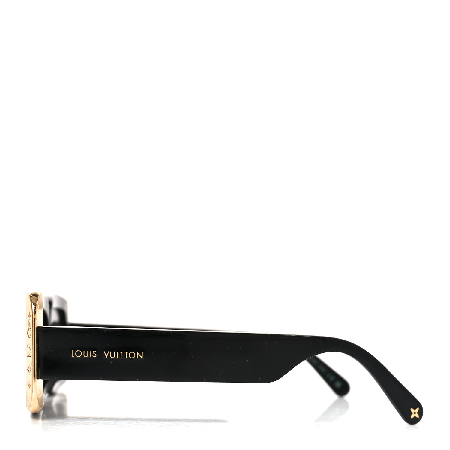 Louis Vuitton Acetate LV Moon Rectangle Sunglasses Z1653E Black 3 of 8