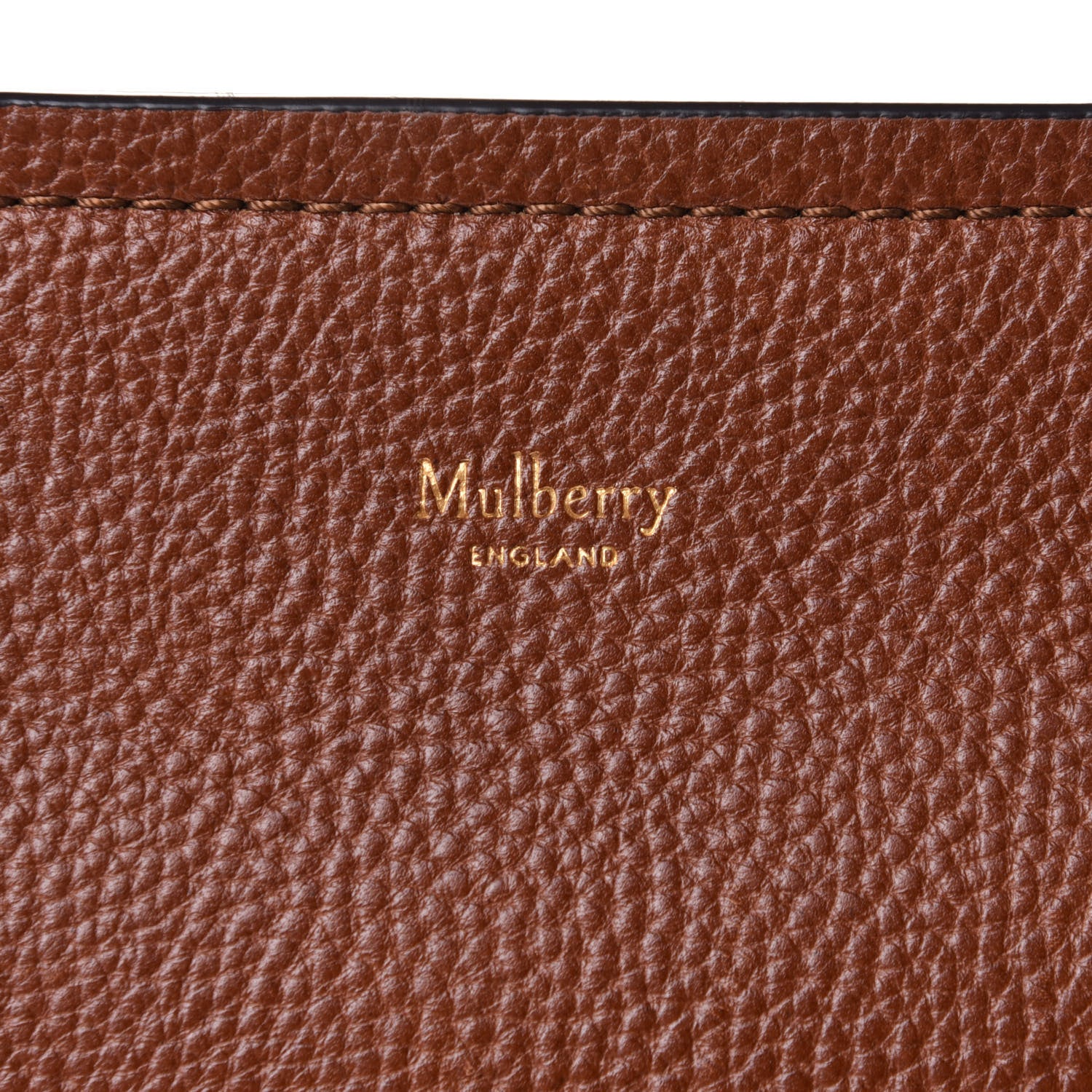 Mulberry Small Classic Grain Calfskin Amberley Satchel Oak 8 of 11