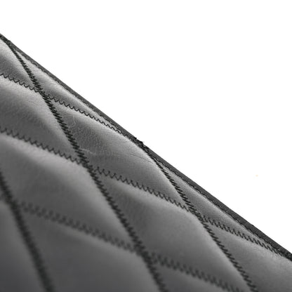 Givenchy Goatskin Diamond Quilted GV3 Medium Pouch Black 10 of 12