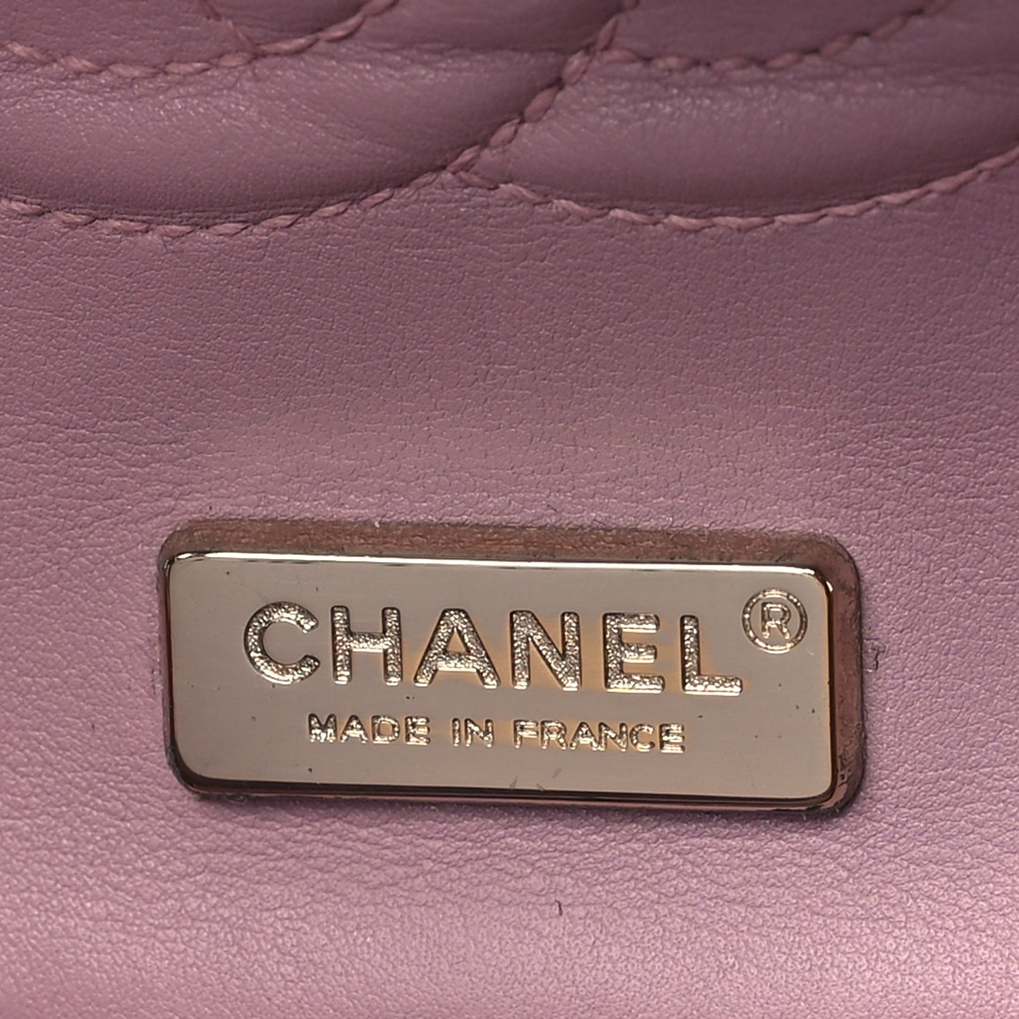 Metallic Snakeskin Medium Double Flap Purple