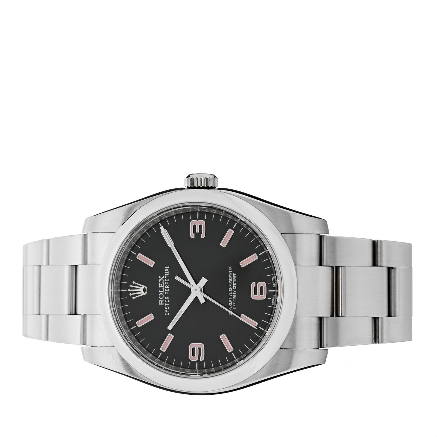 Stainless Steel 36mm Oyster Perpetual Watch Black 116000