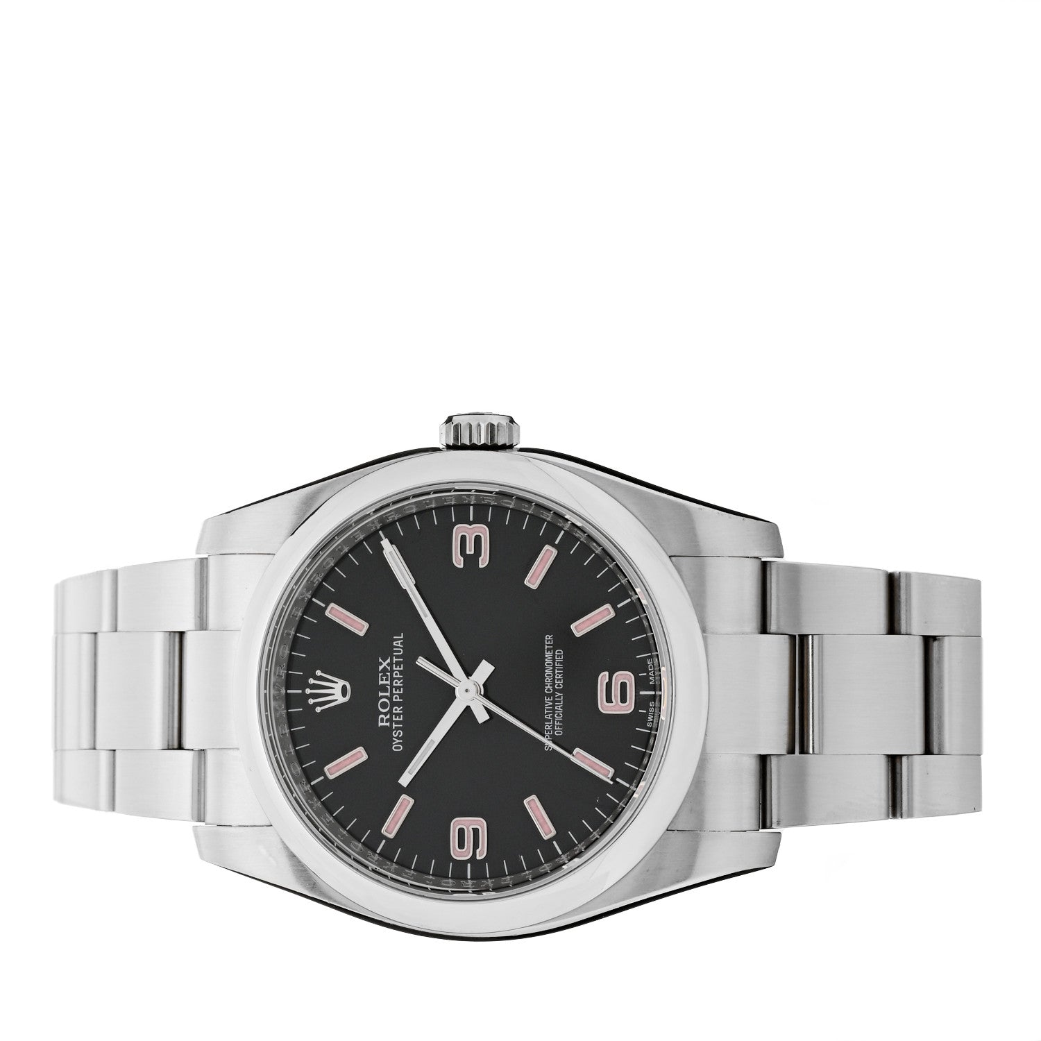 Rolex Stainless Steel 36mm Oyster Perpetual Watch Black 116000 2 of 4