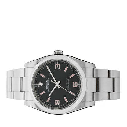 Rolex Stainless Steel 36mm Oyster Perpetual Watch Black 116000 2 of 4