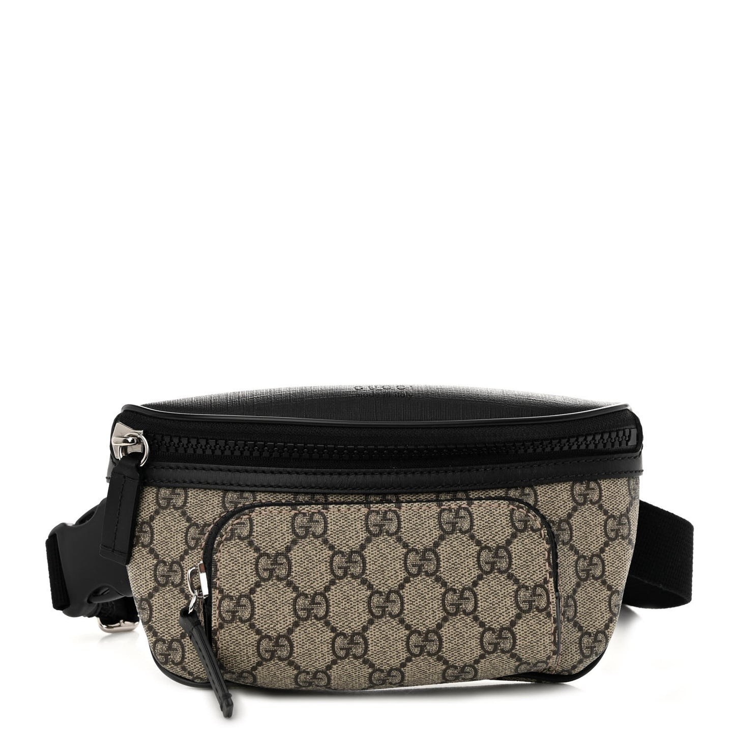 GG Supreme Monogram Belt Bag Black