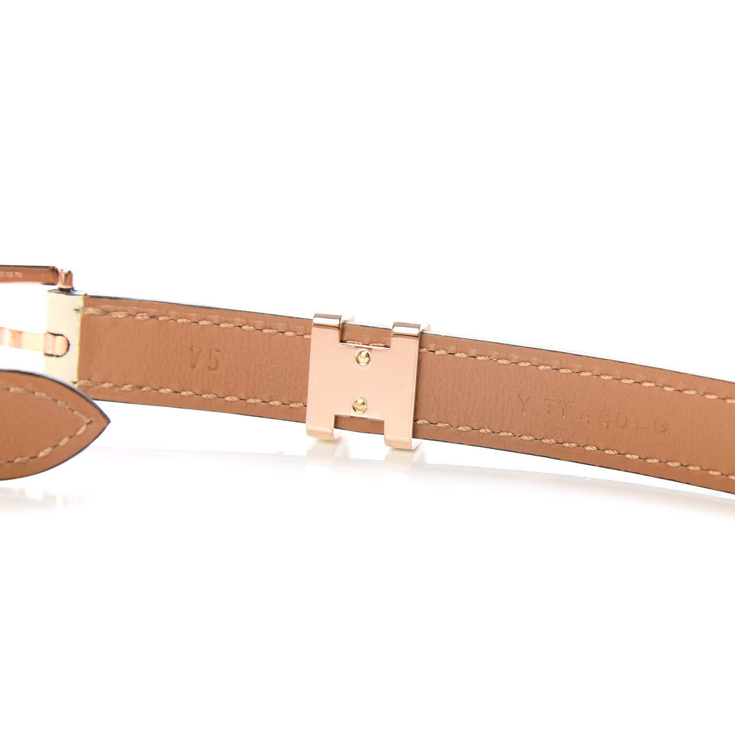 Hermes Epsom 15mm Pop H Belt 75 Craie 4 of 6