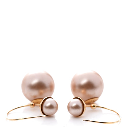 Christian Dior Pearl Tribal Drop Earrings Pink 4 of 5