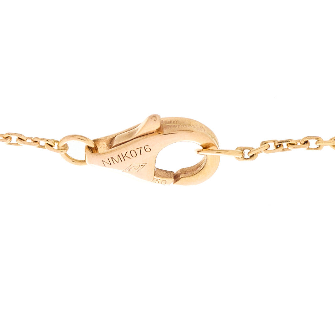 Cartier 18K Pink Gold Diamond Malachite Amulette de Cartier Bracelet 3 of 4