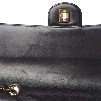 Chanel Lambskin Quilted Jumbo Single Flap Black 11 of 20