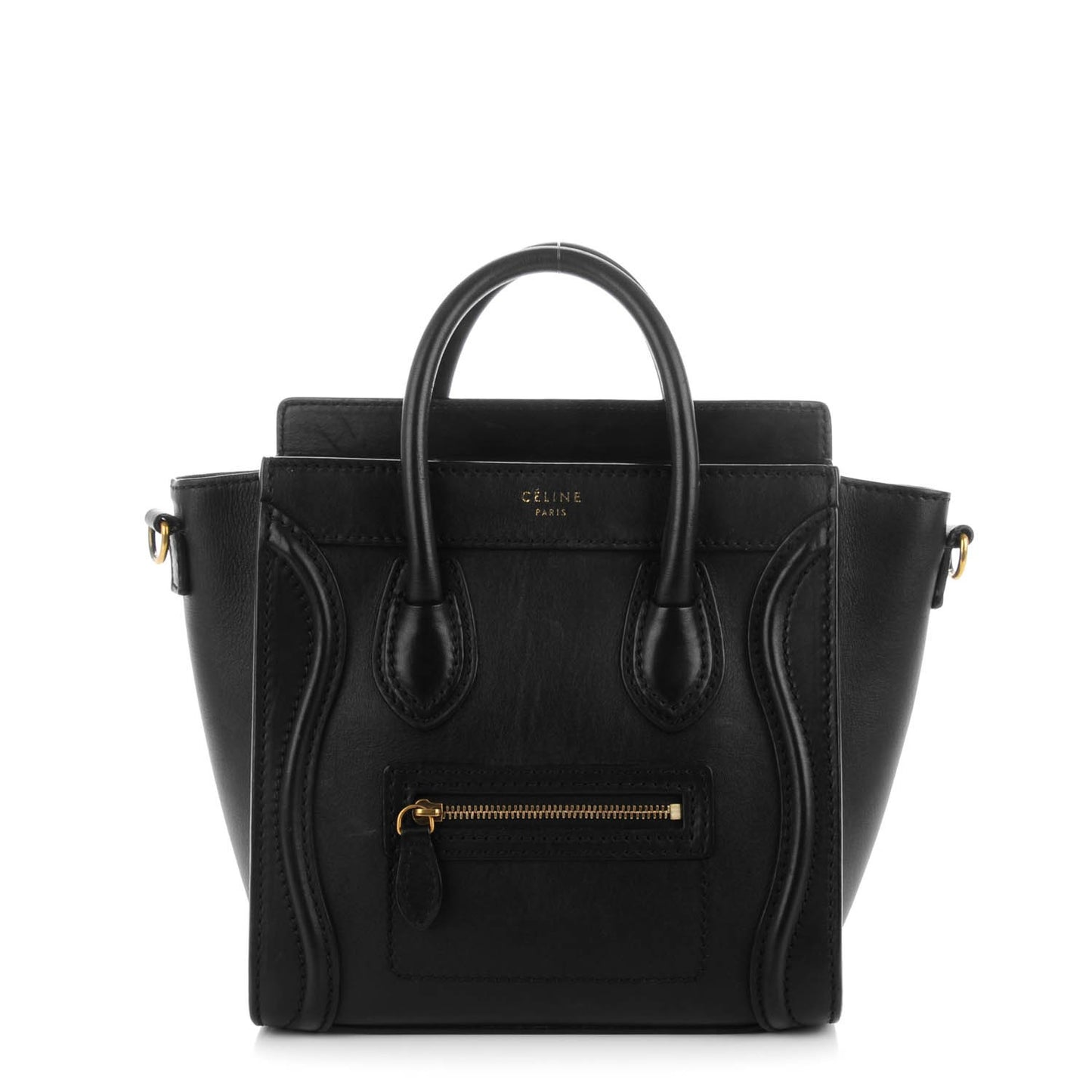 Smooth Calfskin Nano Luggage Black