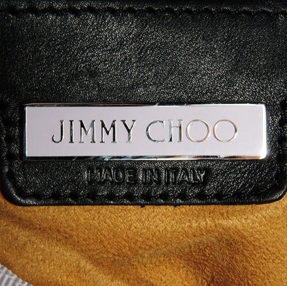 Jimmy Choo Leather Studded Medium Saba Hobo Black 6 of 9