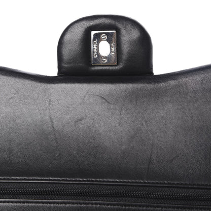 Chanel Lambskin Quilted Jumbo Double Flap Black 19 of 23