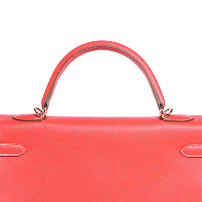Hermes Epsom Verso Kelly Retourne 35 Rose Jaipur Gold 27 of 29