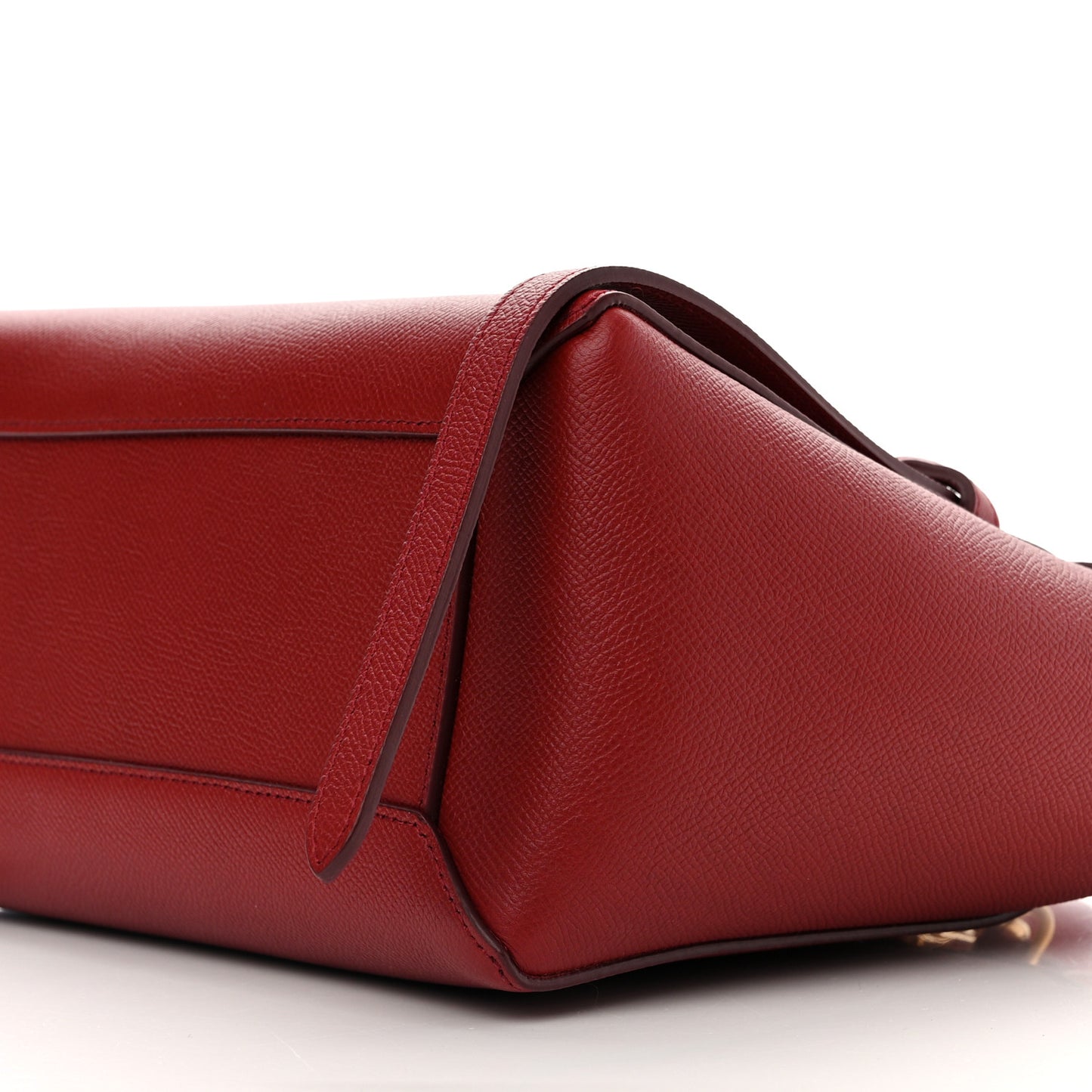 Baby Grained Calfskin Micro Belt Bag Ruby