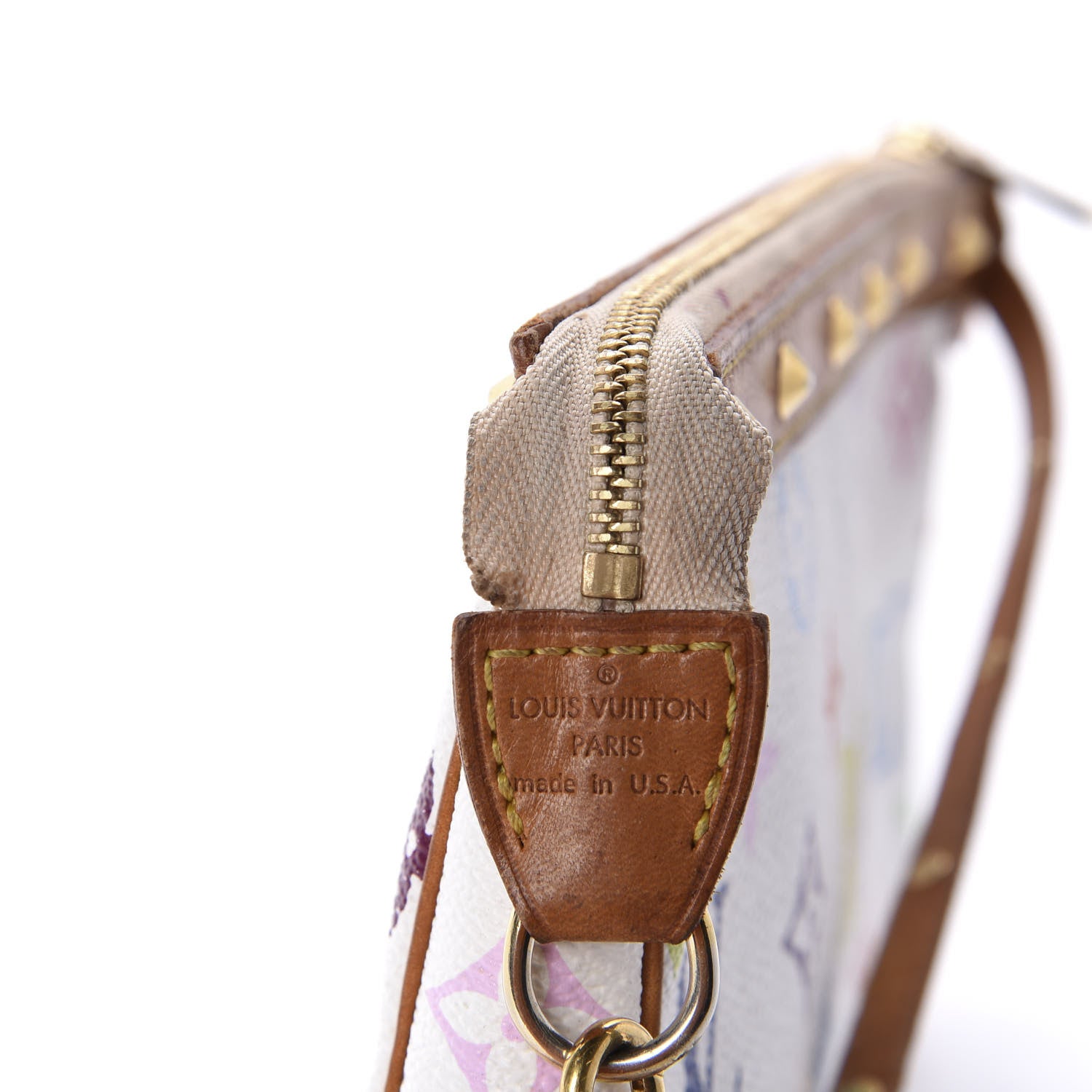 Louis Vuitton Monogram Multicolor Pochette Accessories White 6 of 9