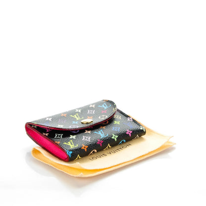 Louis Vuitton Monogram Multicolor Business Card Holder Black Grenade 4 of 7