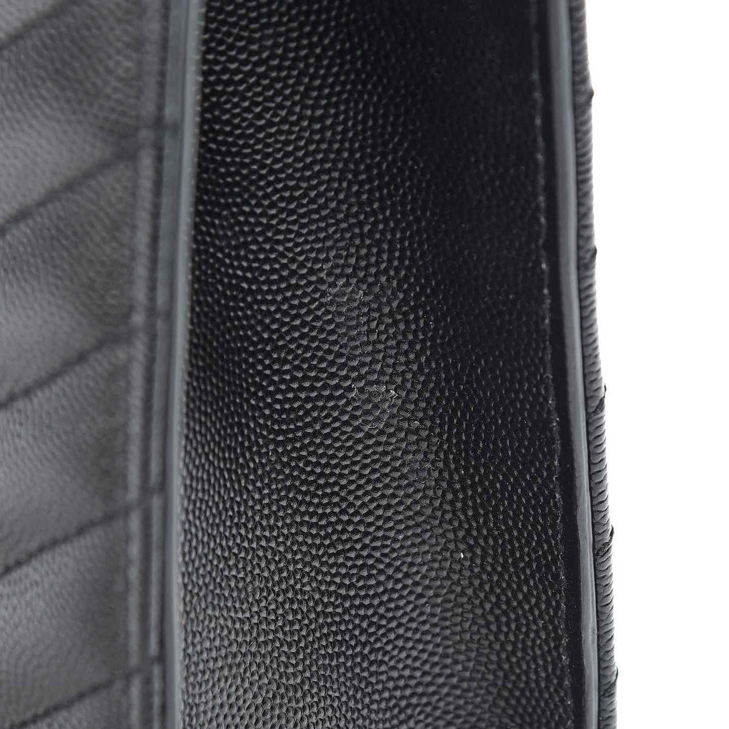 Grain De Poudre Matelasse Chevron Large Monogram Satchel Black