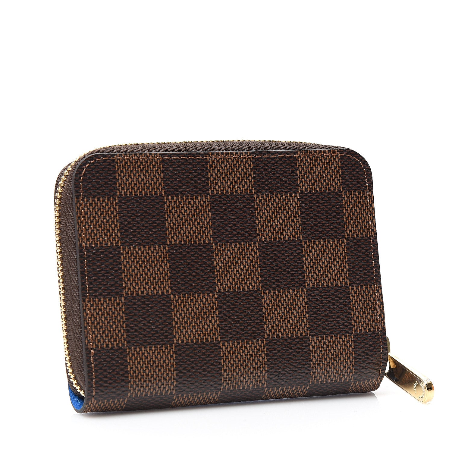 Louis Vuitton Damier Ebene 2019 Christmas Animation Zippy Coin Purse Blue 2 of 6