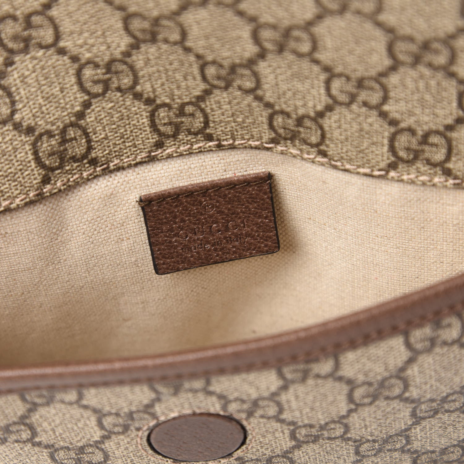 Gucci GG Supreme Monogram Neo Vintage Web Belt Bag Brown 8 of 11
