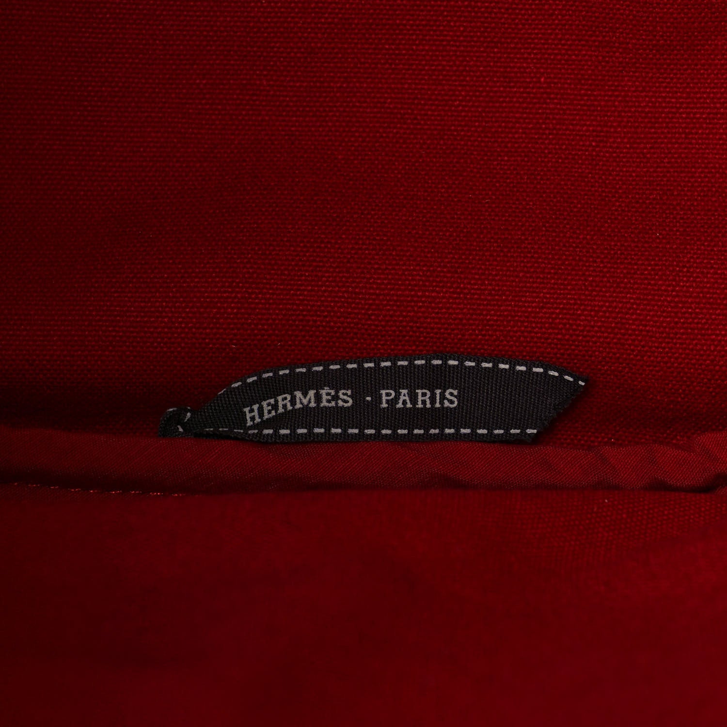Hermes Toile Sac Polochon Red 5 of 10