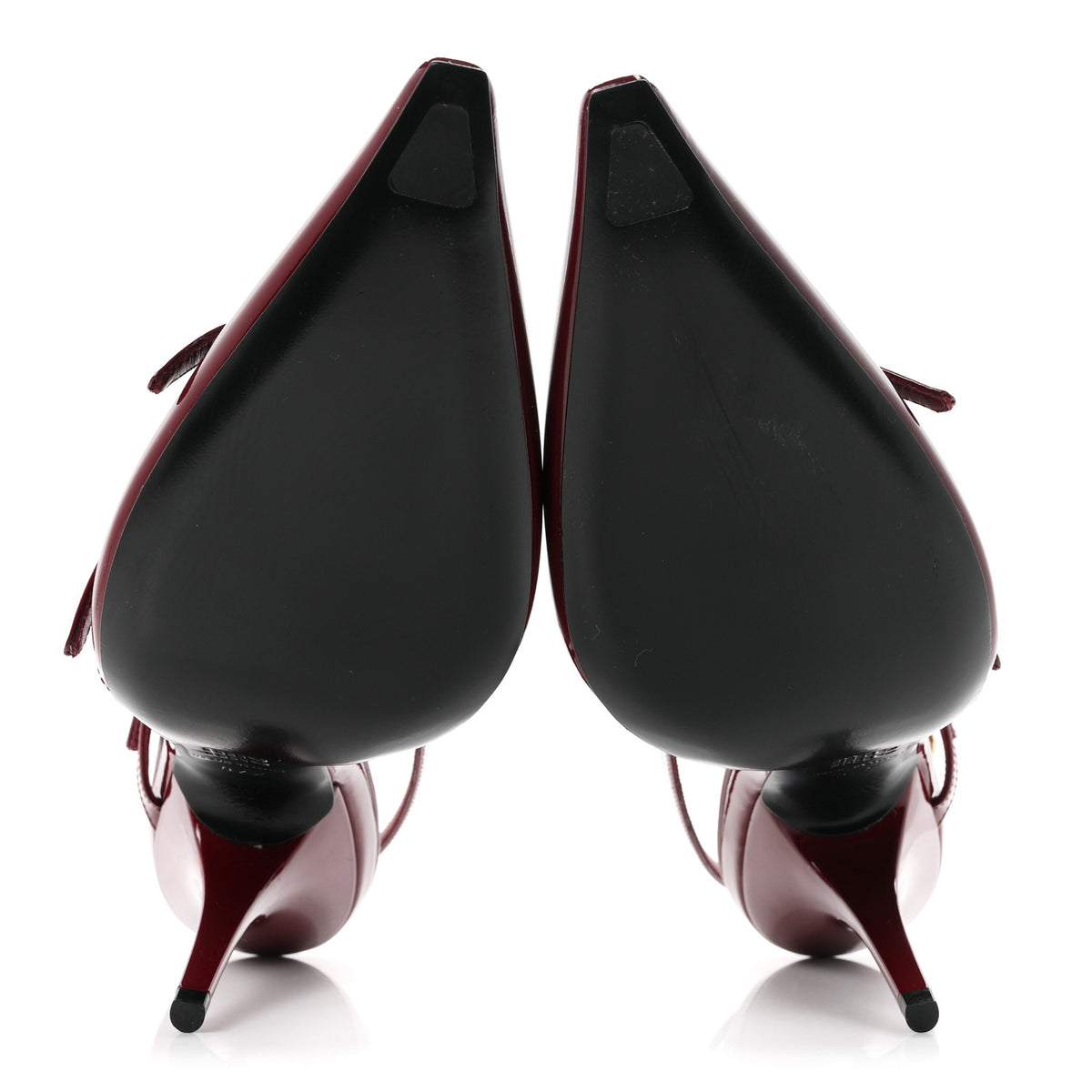 Vernice Buckle Slingback Pumps 37.5 Porpora