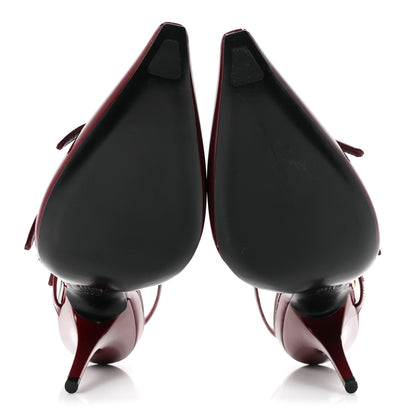 Miu Miu Vernice Buckle Slingback Pumps 37.5 Porpora 6 of 10