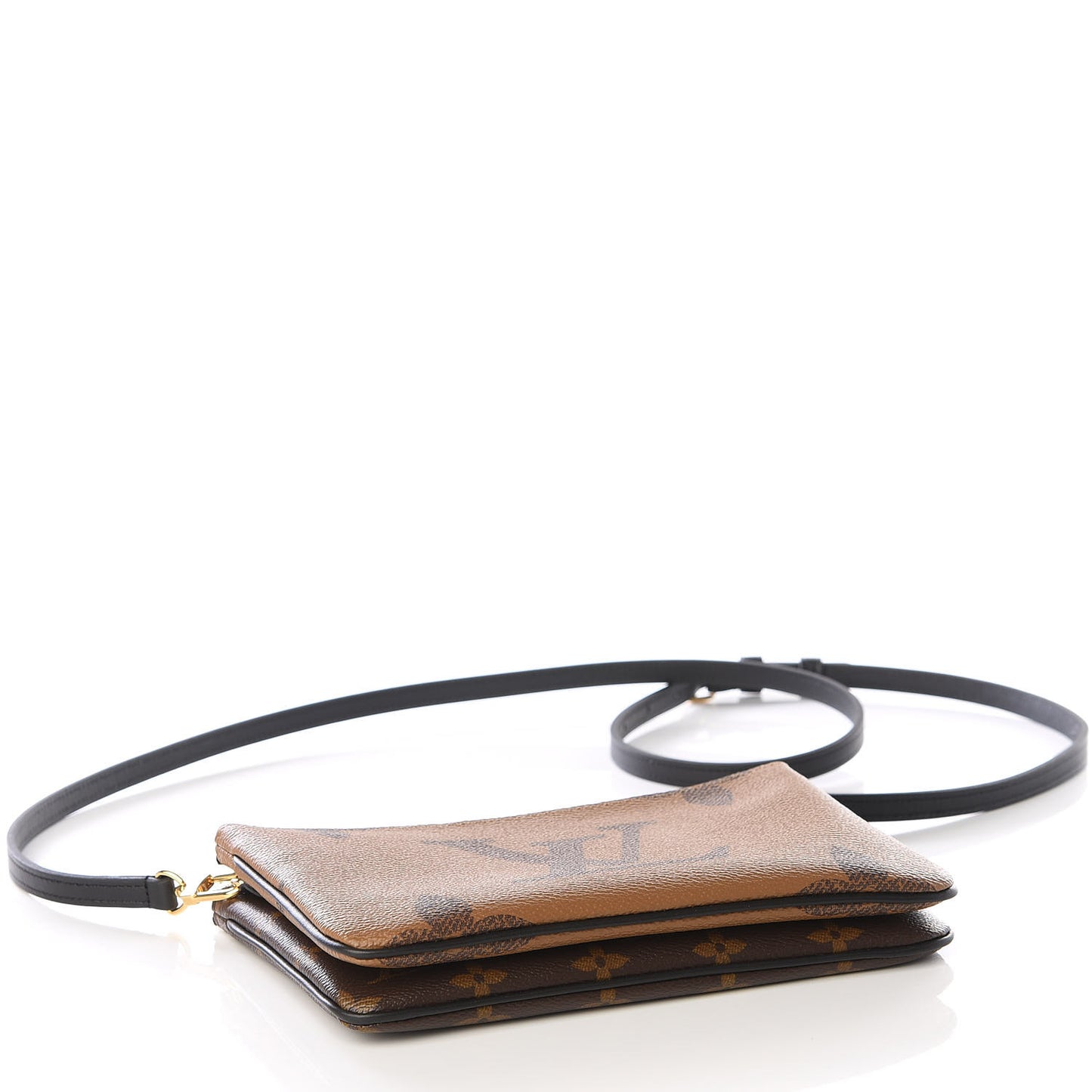 Reverse Monogram Giant Double Zip Pochette