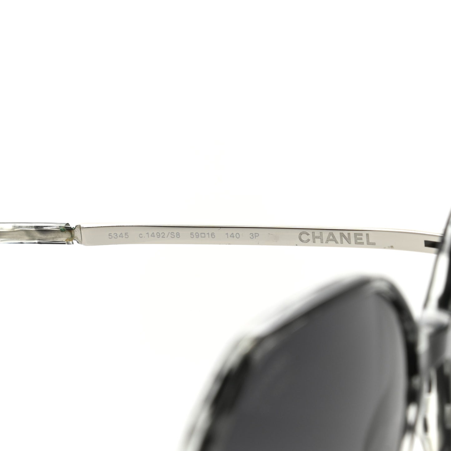Acetate Polarized Oversized CC Sunglasses 5345 Black Grey