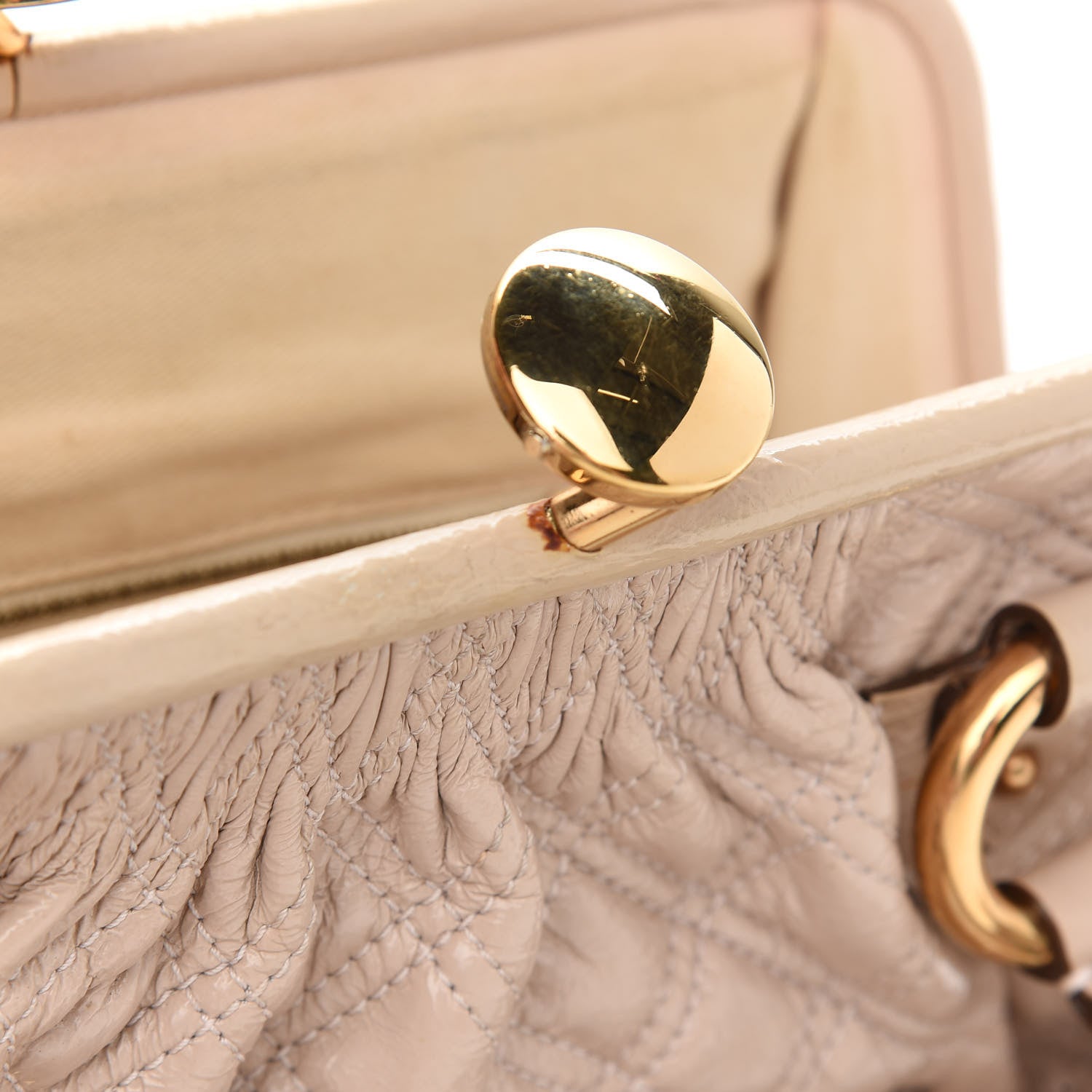 Marc Jacobs Calfskin Quilted Stam Beige 13 of 13