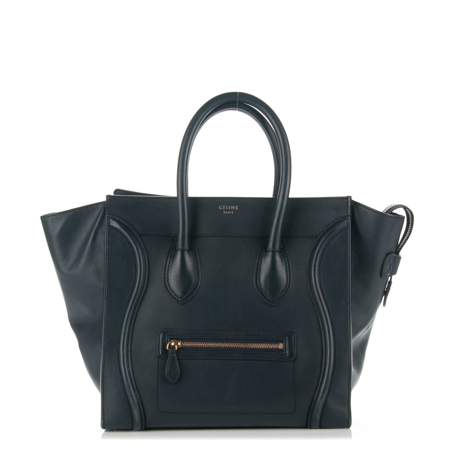 Celine Smooth Calfskin Mini Luggage Navy 1 of 11