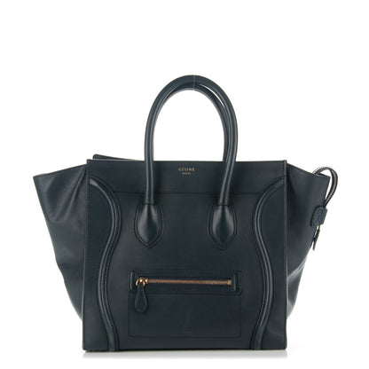 Celine Smooth Calfskin Mini Luggage Navy 1 of 11