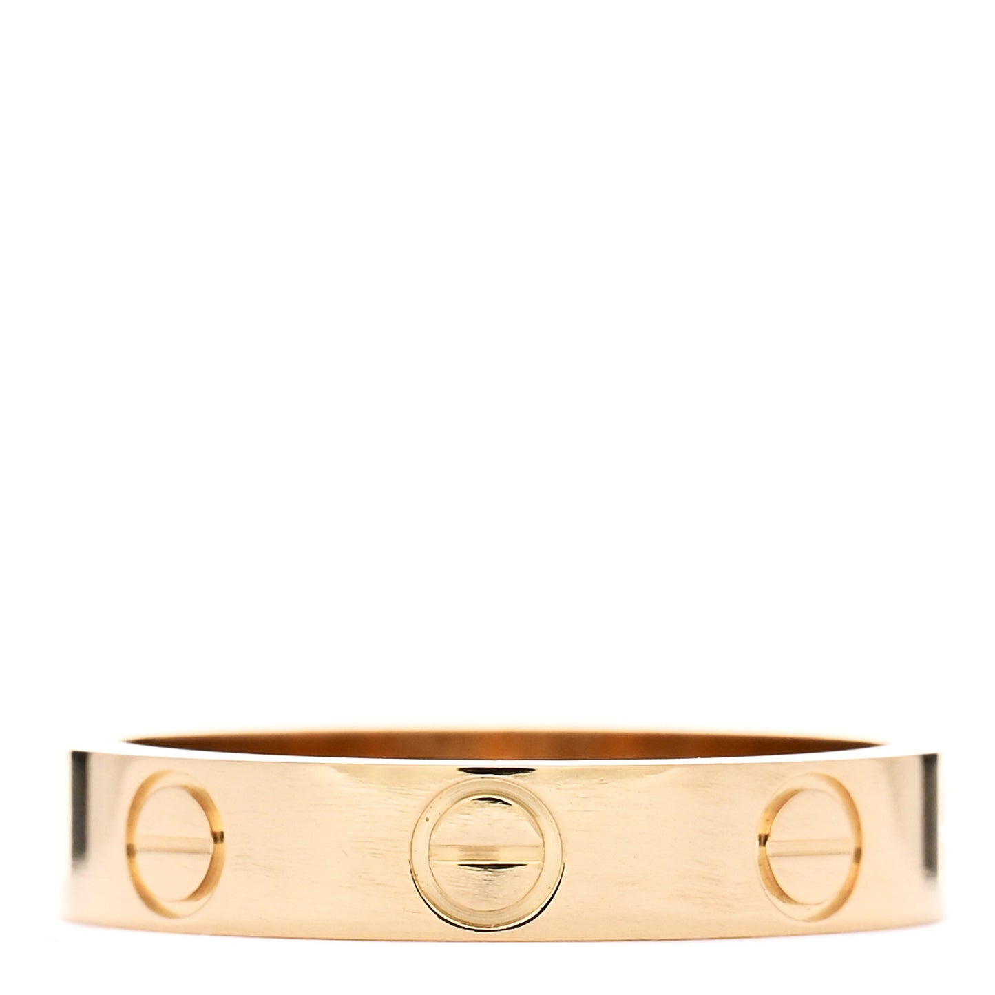 18K Yellow Gold 3.5mm LOVE Wedding Band Ring 49 4.75