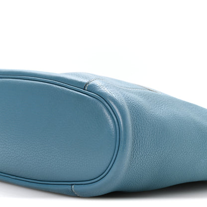 Hermes Taurillon Clemence Sac Good News PM Blue Jean 9 of 9