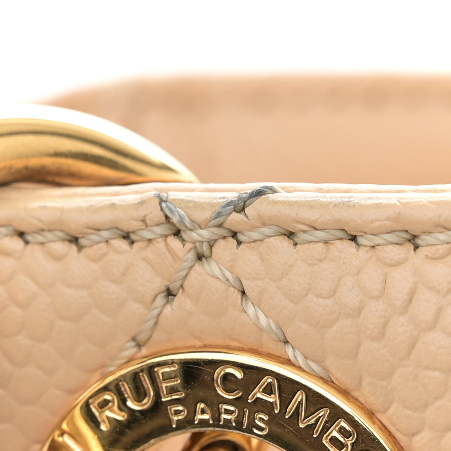 Caviar Quilted Petit Shopping Tote PST Beige Clair