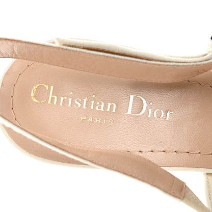 Christian Dior Patent Ribbon J'Adior Slingback 65mm Pumps 40.5 Off White 7 of 9